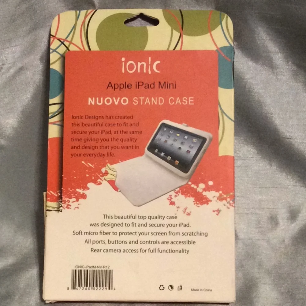 iPad Mini Tablet cover, Full body protection, Dual position stand, slip free,NWT